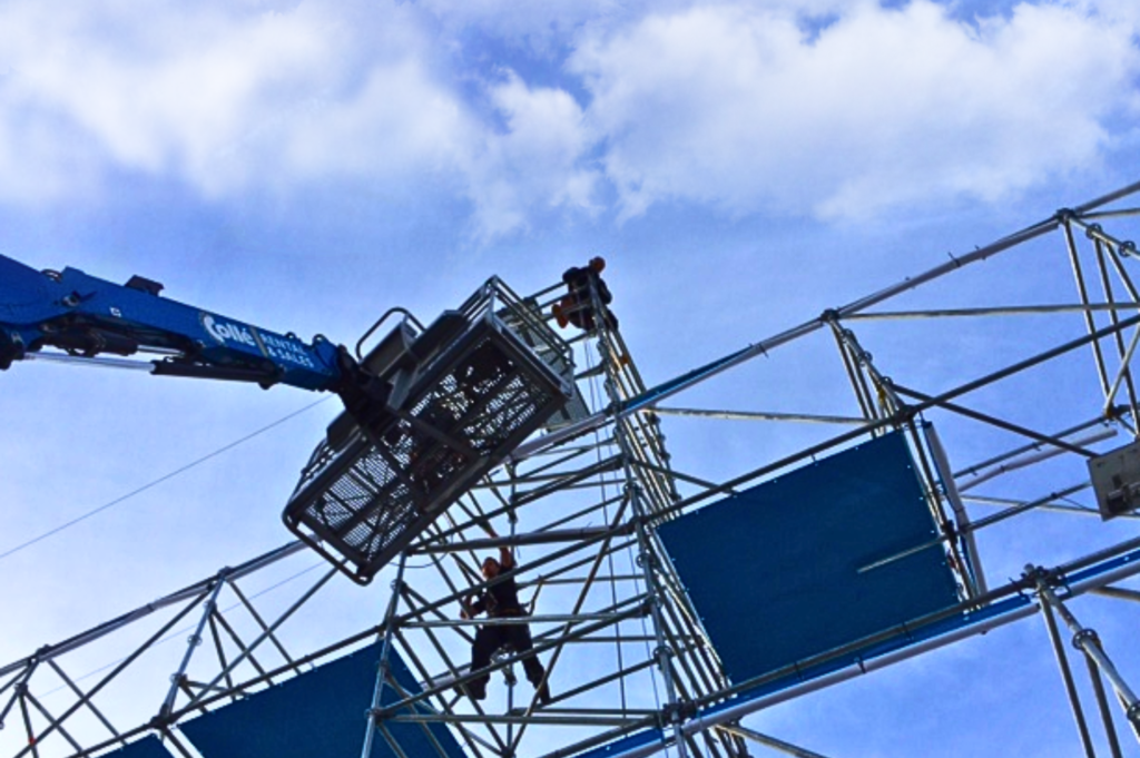 podiumbouw op hoogte